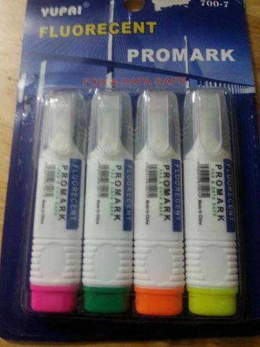 Lot of 17 Yupai 4 Pack Fluorece Highlighters Pen Style, Green, Red, Yellow, Pink