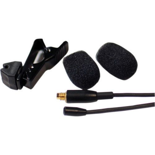 Que audio omnidirectional lavalier microphone black -45db sensitivity -da04 bl 1 for sale