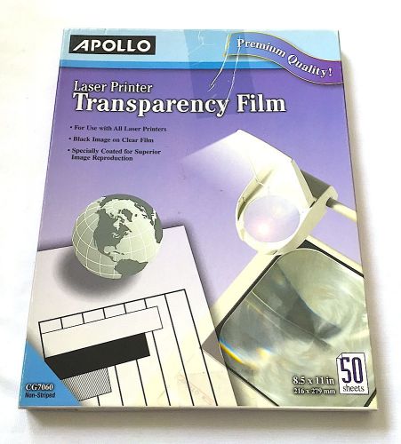 Apollo Transparency Film (8.5&#034; x 11&#039;) 48/50 Sheets Remain - #CG7060