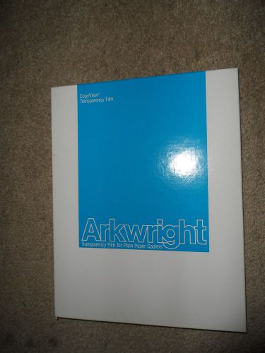 ARKWRIGHT TRANSPARENCY FILM FOR PLAIN PAPER COPIERS 8.5&#034;X11&#034; 100 SHEETS