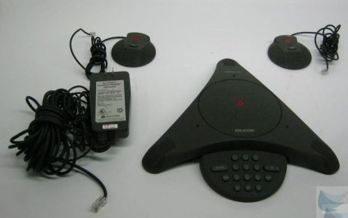 Polycom soundstation ex conference phone w 2 external microphones for sale