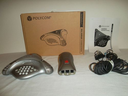 Polycom voicestation 100 full duplex conference phone analog pbx 2201-06846-001 for sale