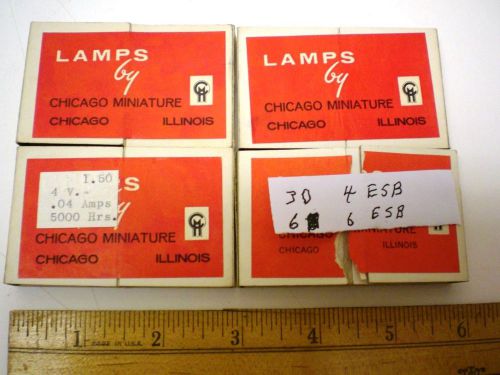 36 Telephone Slide Base Lamps CHICAGO MIN #4ESB &amp; #6ESB New in Box, Made in USA