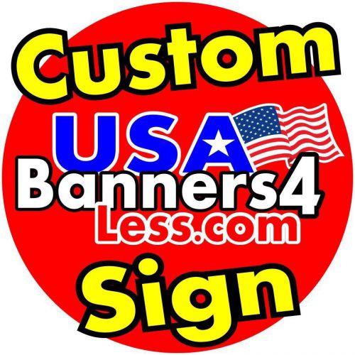 3x10 Full Color Custom made Vinyl Banner Sign Free Shipping