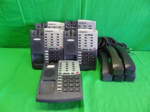 Lot of 5-Used Intel-Tel 550.8500 8500 Staff Style Phone System Telephones, Used