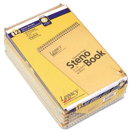 Spiral bound legal pads 6&#034; x 9&#034; steno white 80 sheets/pad  lot=72 pads for sale