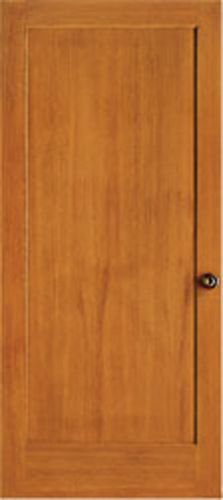 1 panel flat mission shaker hemlock stain grade solid core interior wood doors for sale