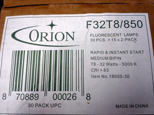Lot of 1500  Orion T8 Light Bulb 32W Daylight Fluorescent lamp 5000K F32T8/850