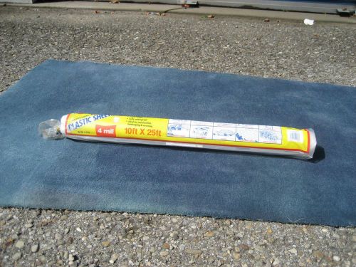 Warps clear plastic sheeting 4 mil thick by 10 ft. x 25 ft. ( made in usa ) for sale