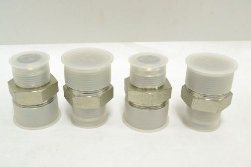 Lot 4 new fox valley pipe straight connector fitting size 1-1/4x1in npt b282563 for sale