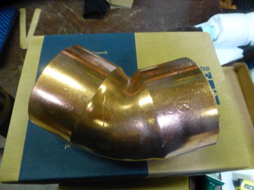 One mueller streamline 3-1/2&#034; id 3 1/2 inch 45 degree ell copper pipe elbow for sale