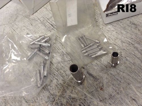 Nib lot of 59 parker stainless steel cpi inch tube port connector zpc-ss for sale