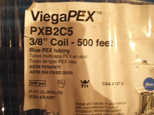 ViegaPEX 3/8&#034; BLUE PEX 500 FT ROLLED COIL 500&#039; PXB2C5  -  NEW