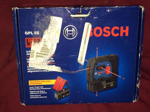 Bosch GPL 5S 5-Point Self-Levelling Alignment Laser 100ft FREE SHIP