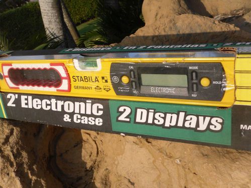 Stabila 37924 24 inch electronic tech level with case replaces 36524 type ip65 for sale