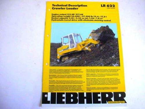 Liebherr LR 622 Crawler Loader Color Brochure