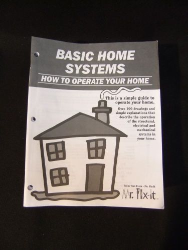 &#034;Basic Home Systems - How to Operate Your Home&#034; by Tom Feiza - lot of 19 books