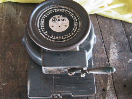 MARSH  MODEL Q 1/4 IN STENCIL MACHINE #1576