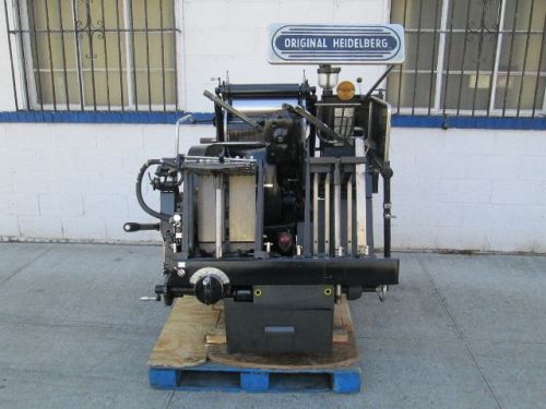 Heidelberg windmill, sn# t190 579e sheet size 10&#034;x15&#034;,red ball, lock out roller for sale