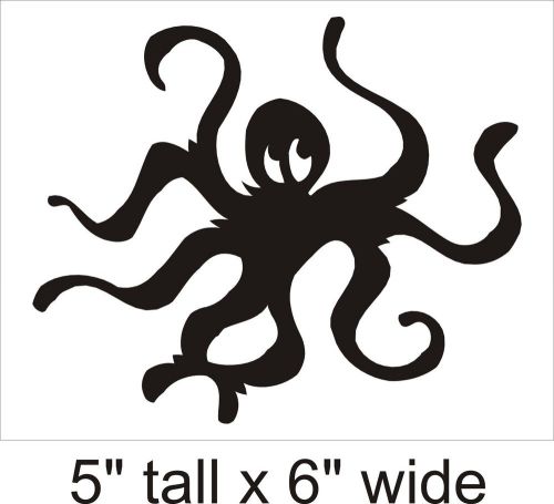 2X Octopus Moving Around Decal Vinyl Car i Pad Laptop Window Wall Sticker-FA105
