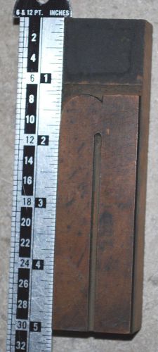 Vintage / Antique Letterpress Wood Printer&#039;s Type, n, (lc), 5&#034; tall, 30 line