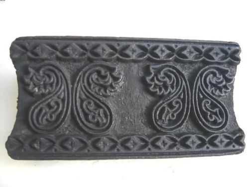 India Handcarved TEXTILE BLOCK PRINTING Wooden TOOL 32838