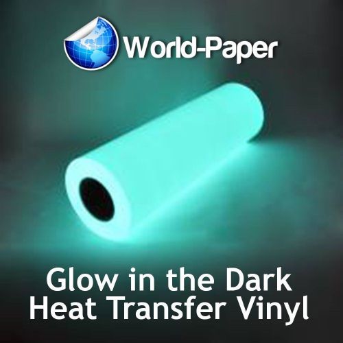 Glow-In-The-Dark Heat Transfer Vinyl for Apparel 20&#034; x 5 Feet