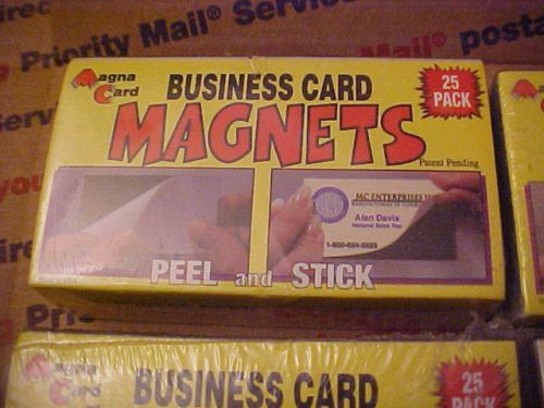 BUSINESS CARD MAGNETS (PEEL AND STICK) 100 MAGNETS (25 IN A PACK)