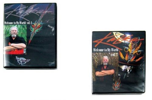 STEVE KAFKA WELCOME TO MY WORLD VOL 1 &amp; 2, PAINT SCROLLING BRUSH PINSTRIPE DVD