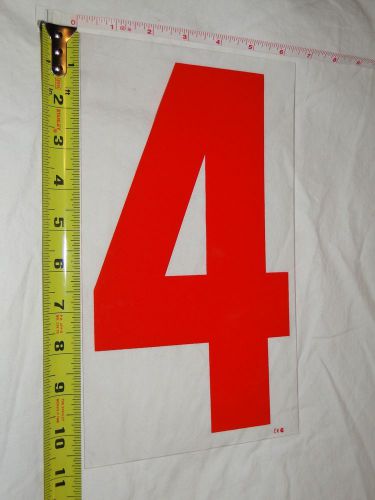 Replacement Plastic Number for Outdoor Marquee Portable Sign Plastic 11&#034; # &#034;4&#034;