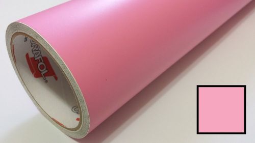 Matte soft pink vinyl graphics wrap sticker sheet film overlay craft &amp; cut 24&#034; for sale