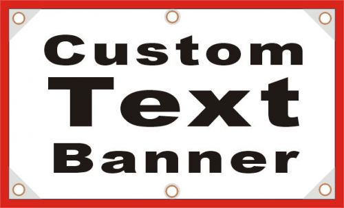 3ftX5ft Custom Printed Text Banner Sign