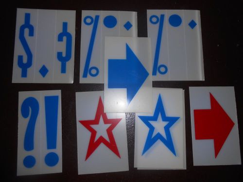 Lot of 193 plastic outdoor marquee letters 4 1/4 inch size numbers symbols too! for sale