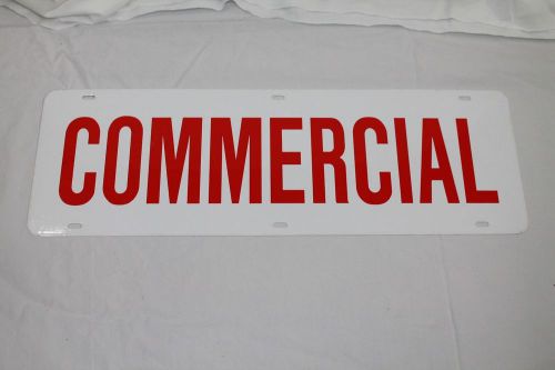 Metal Double Sided COMMERCIAL Real Estate Sign 6&#034; X 18&#034;
