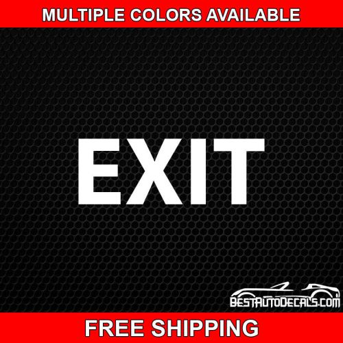 Exit business store sign outside vinyl decal sticker office door shop window for sale