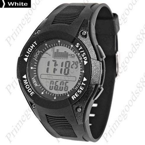 Wristwatch Water proof Fishing Barometer Men&#039;s Altimeter Thermometer White