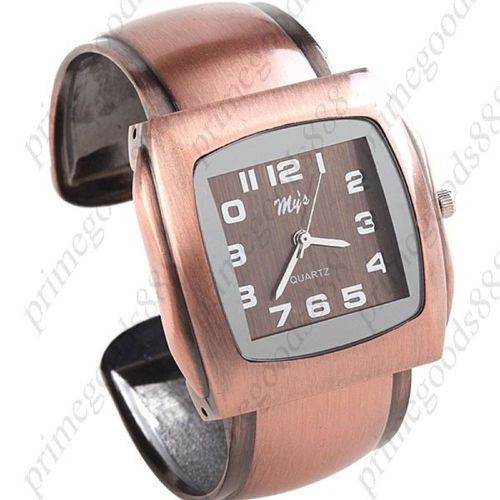Copper Metal Bracelet Bangle Quartz Wrist Lady Ladies Wristwatch Women&#039;s