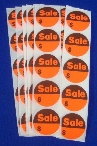 500 Self-Adhesive Sales $ Labels 1 3/8&#034; Stickers / Tags Retail Store Supplies