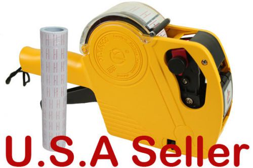 Price Gun  Store Pricing Tag Display 1 Line Labeler With 1Tube 5000Pc Yellow