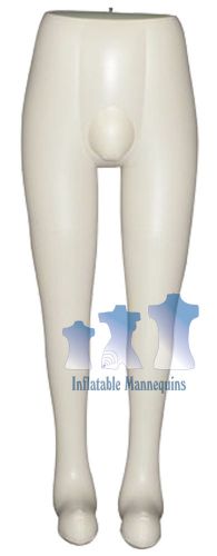 Inflatable mannequin, male leg form, ivory for sale
