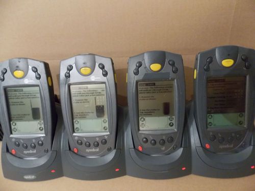 4 Symbol Palm Powered 1800 Symbol Scanners Set w/ Cradle Charger &amp; FREE SHIPPING