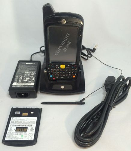 Symbol mc5574 mc55 motorola laser barcode scanner wm6.1 wifi gsm gps +charge kit for sale