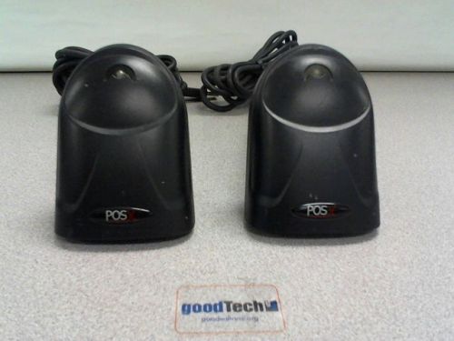2 POSX Model XI3200U,Black/Red,USB Wired Barcode Scanner - USED