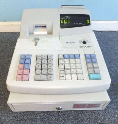 Sharp Electronic Cash Register Point of Sale XE-A20S LCD Price Tested &amp; Working