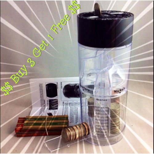Digital Coin Sorter Machine - Money Jar - Coin Roll-Paper Included - BUY 3 GET 1