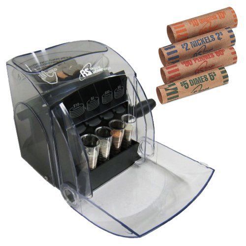 Royal sovereign sort &#039;n save manual coin sorter + accessory kit for sale