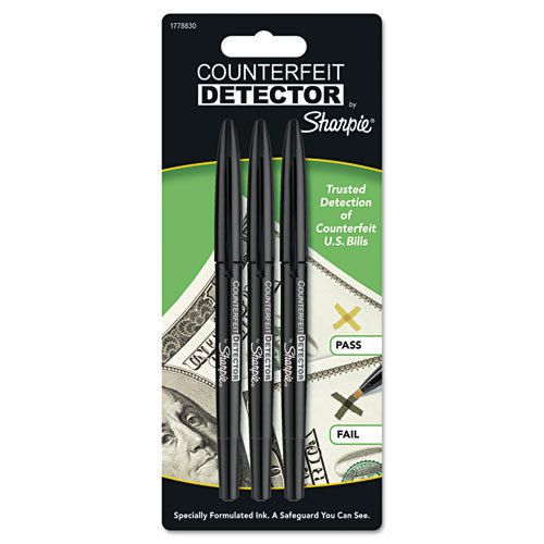 Sharpie Counterfeit Money Detector Markers (Pack of 3)