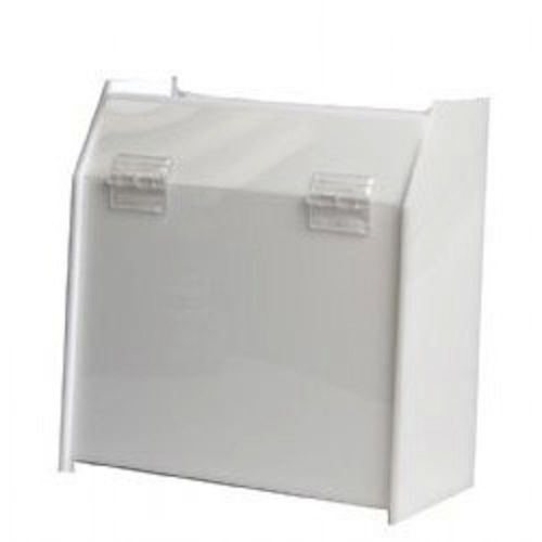 5x9x6 White Acrylic Non-Locking Ballot Box       Lot of 4       DS-SBB-596-WHT-4