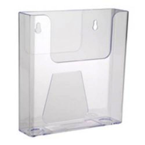 6.5 Wide Clear Acrylic Wall Mount Brochure Holder  Lot of 20   DS-BHBPS-650-20