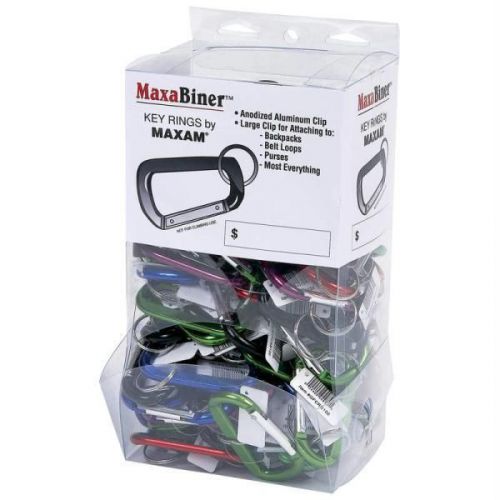 Maxam 100pc maxabiner clips in countertop display for sale